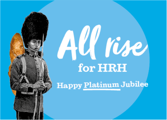 Happy Platinum Jubilee Celebration Card - Front
